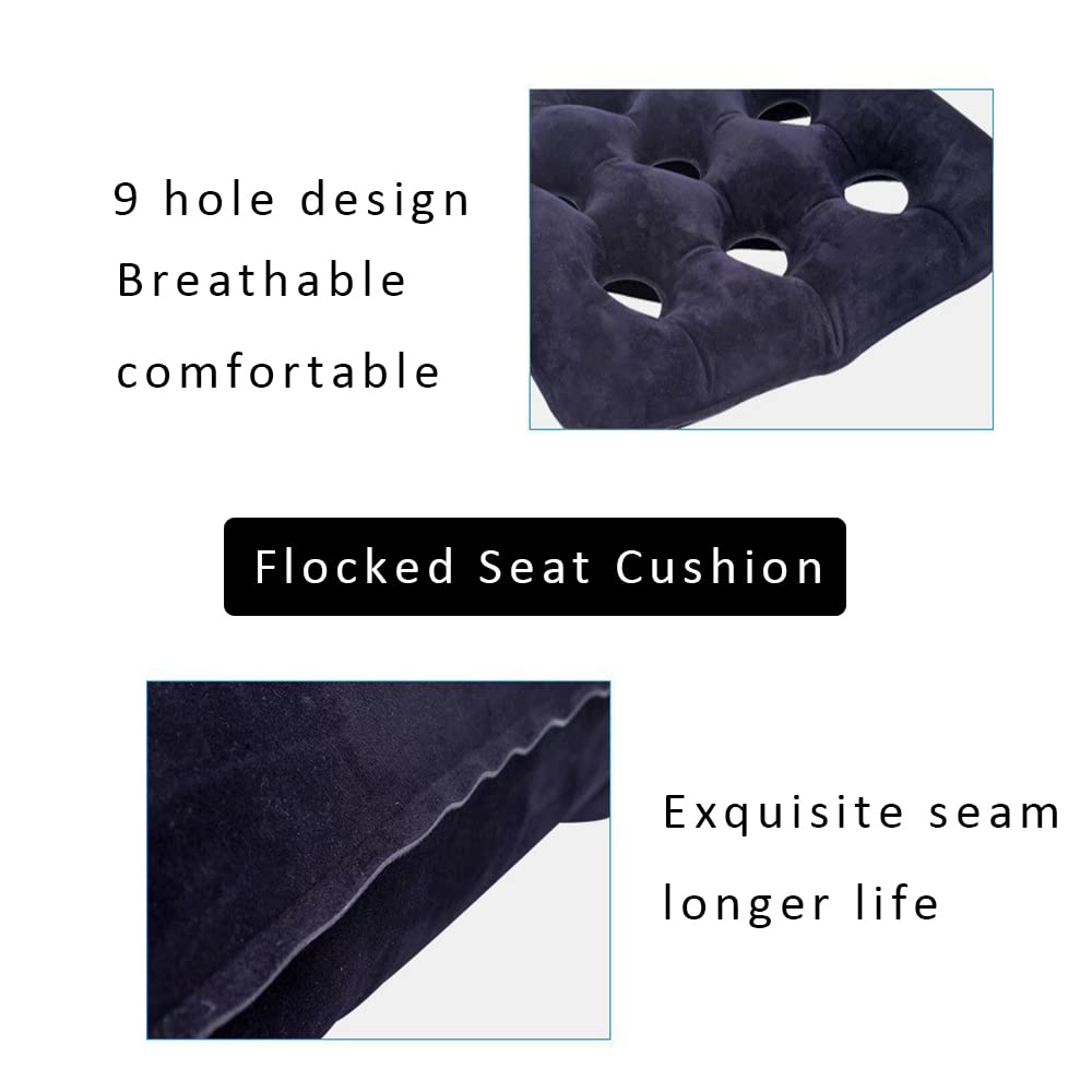 Pressure Ulcer Cushion Waffle ,Bed Sore Cushions for Butt,Inflatable Seat Cushion Portable,Pressure Sore Cushions for Sitting,Wheelchair Cushions for Pressure Relief,Recliner Cushions for Elderly Pad