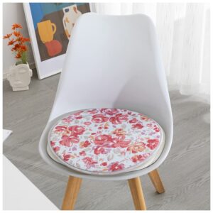 2 packs coral fleece round stool cushions round chair cushions dining seat pads non slip chair pads bar seat cushions for stools chairs seats ( color : color 3 , size : diameter 33cm(13inch) )