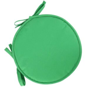 garneck round chairs seat cushion sponge stool pad chairs cover slipcover with rope ties for 0ffice home school restaurant 38cm (green)