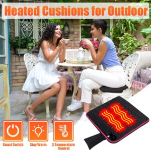 10000mAh Heated Seat Cushion Battery Operated - Portable USB Rechargeable Heating Seat Cushion for Office and Home