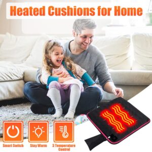 10000mAh Heated Seat Cushion Battery Operated - Portable USB Rechargeable Heating Seat Cushion for Office and Home