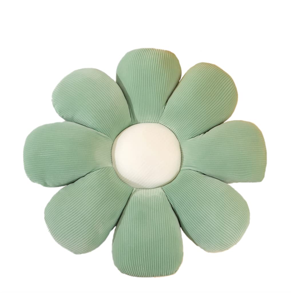 Uewidiod Flower-Shaped Pillow Cushion Floor Cushion Cushion Office sedentary Tatami car Cushion Student seat Cushion (40cm, Green)