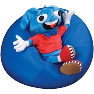 Fun and Function - Mushy Smushy Bean Bag Chair - Alternative Seating Options for Classrooms, Clinic & Home Use - Lightweight & Calming - Medium, 18 Inches - Blue