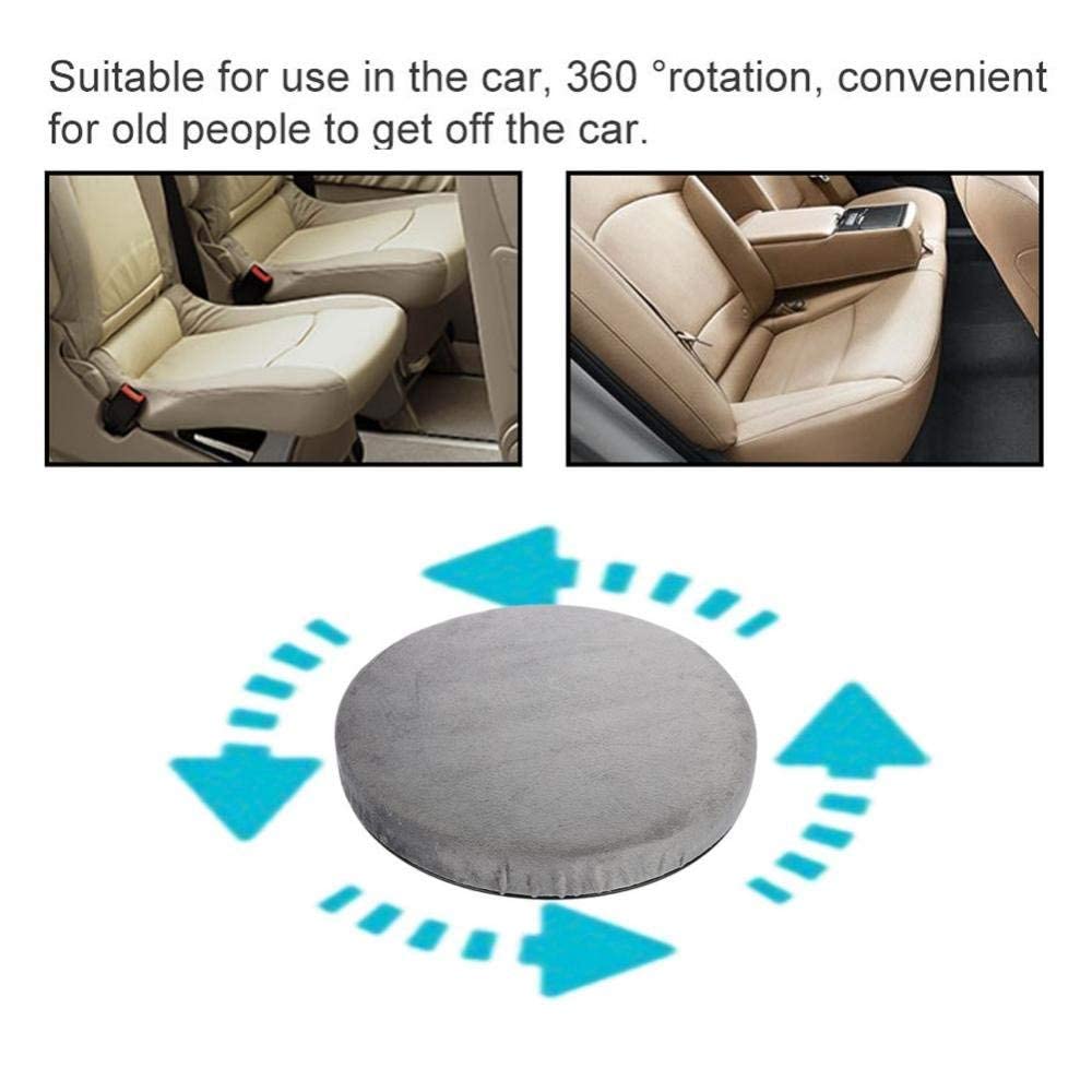 Swivel Car Seat Cushion, 360 Degree Rotation Seat Cushion, Comfort Deluxe Gel Swivel Seat Cushion Featured for Home,Office Chair, Stool (15.3X15.3X1.9)