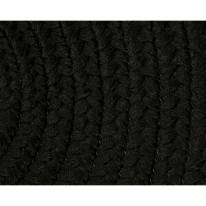 Boca Raton Braided Chair Pad Set, 4 Count (Pack of 1), Black