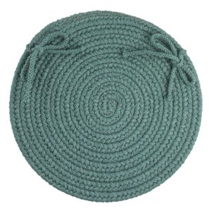 solid chair pad, teal