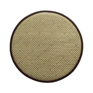 happiness decoration round seat cushions for stools with ties summer breathable bar stool cushions cover tatami cushion pillow kitchen, home, office chair pads (18 inch, a)