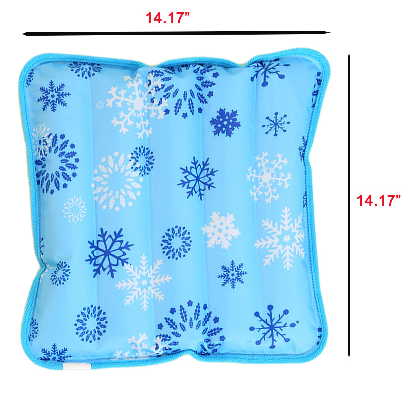 Ice Cushion Cool Ice Pillows Cushion,Water Filling Ice Cushion Chair Pad, Water Filling Ice Cushion Chair Pad,Pet Cushion,Summer Ice Pad,Beaches Cushion,Car Cushion,Office Cushion (14.17 x 14.17")