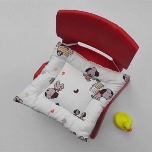 dudsme cartoon chair cushion, square seat back pp cotton chair cushions with ties for kids children boy girl stool pad (26x26cm(10x10inch), m)