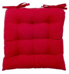 vanki soft chair cushion/pad - 14" x 14", red