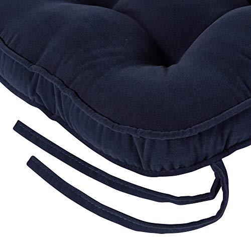 Greendale Home Fashions Jumbo Rocking Chair Cushion Set Hyatt Fabric, Denim