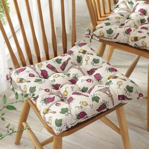 kitchen chair cushions,set of 4,dining chair cushions,4pcs,chair cushions,dining room chair cushions for office room decor,sofa,kitchen (wine grape)