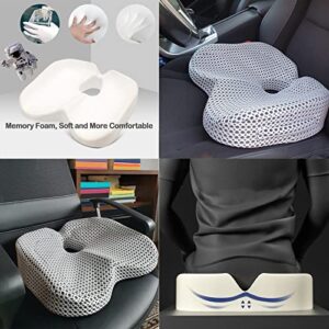 LASULEN Original Daily Cushion Orthopedic Seat Pillow, Seat Solutions Orthopedic Seat Cushion, Orthopedic Seat Cushion, Orthopedic Seat Cushion for Hip Pain, Orthopedic Memory Foam Seat Cushion