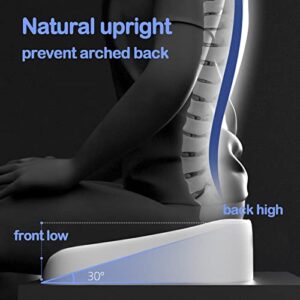 LASULEN Original Daily Cushion Orthopedic Seat Pillow, Seat Solutions Orthopedic Seat Cushion, Orthopedic Seat Cushion, Orthopedic Seat Cushion for Hip Pain, Orthopedic Memory Foam Seat Cushion