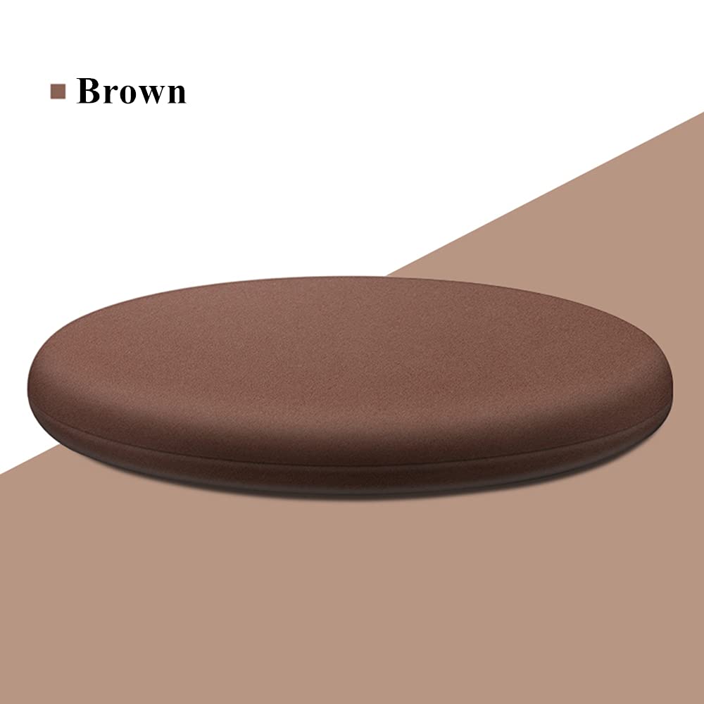 WUYU Memory Foam Seat Cushion, Round Floor Cushion, Slow Rebound Soft Round Stool Cushion Chair Pads, Multicolors (Brown,Diameter 22.83in)