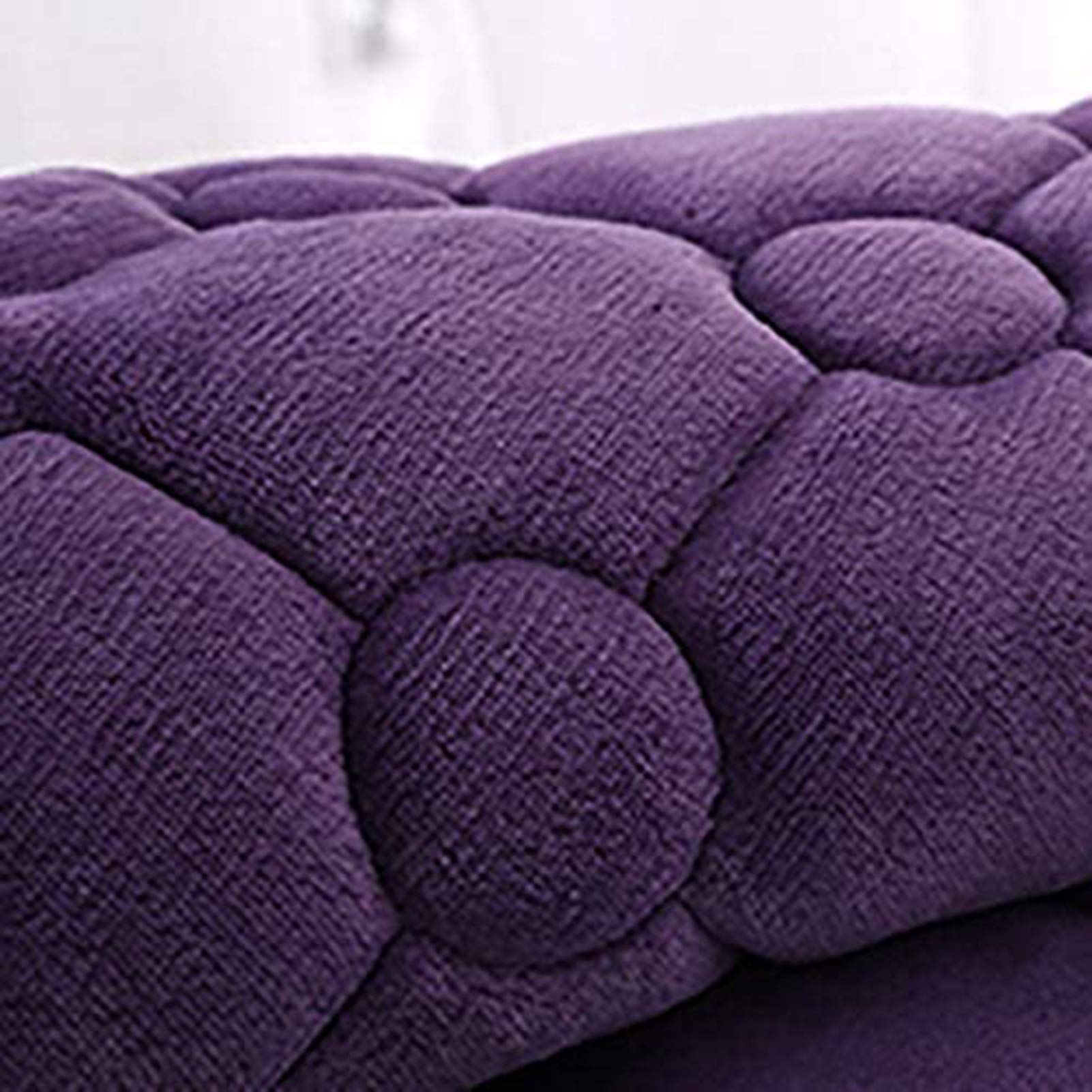 Bay Window Cushion, Plush Thickened Non-Slip Bay Window Pad Modern Windowsill Bench Seat Cushion for Indoor Sofa Bedroom Living Room Bay Window Mat Purple-Pillow 45 * 45CM(18 * 18")