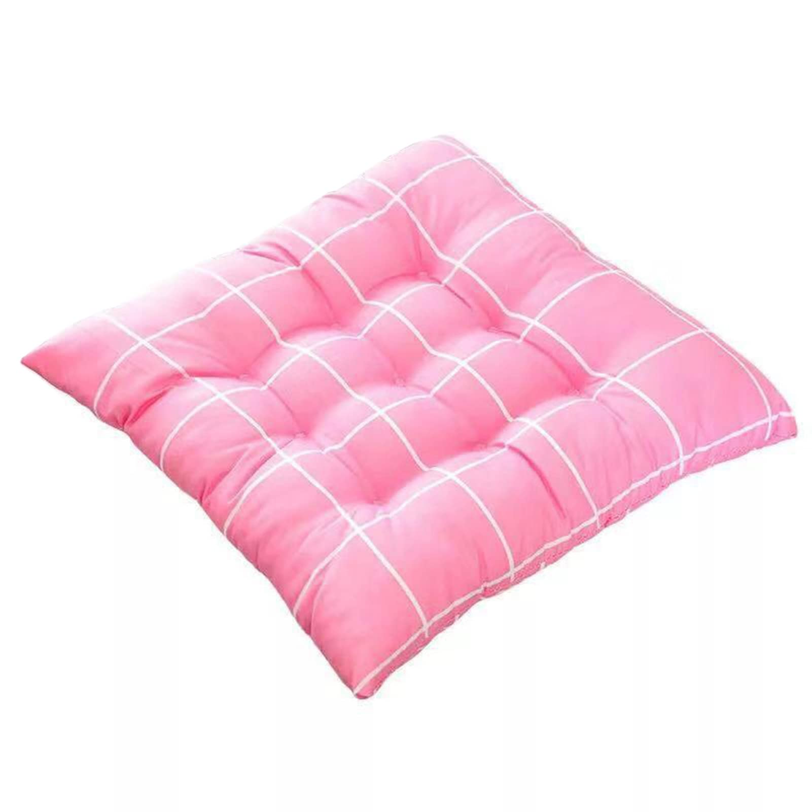 Hiborth Chair Cushion Solid Color Striped Portable Multipurpose Non-Slip Cushion for Home Seat Cushion [Shipped from US]