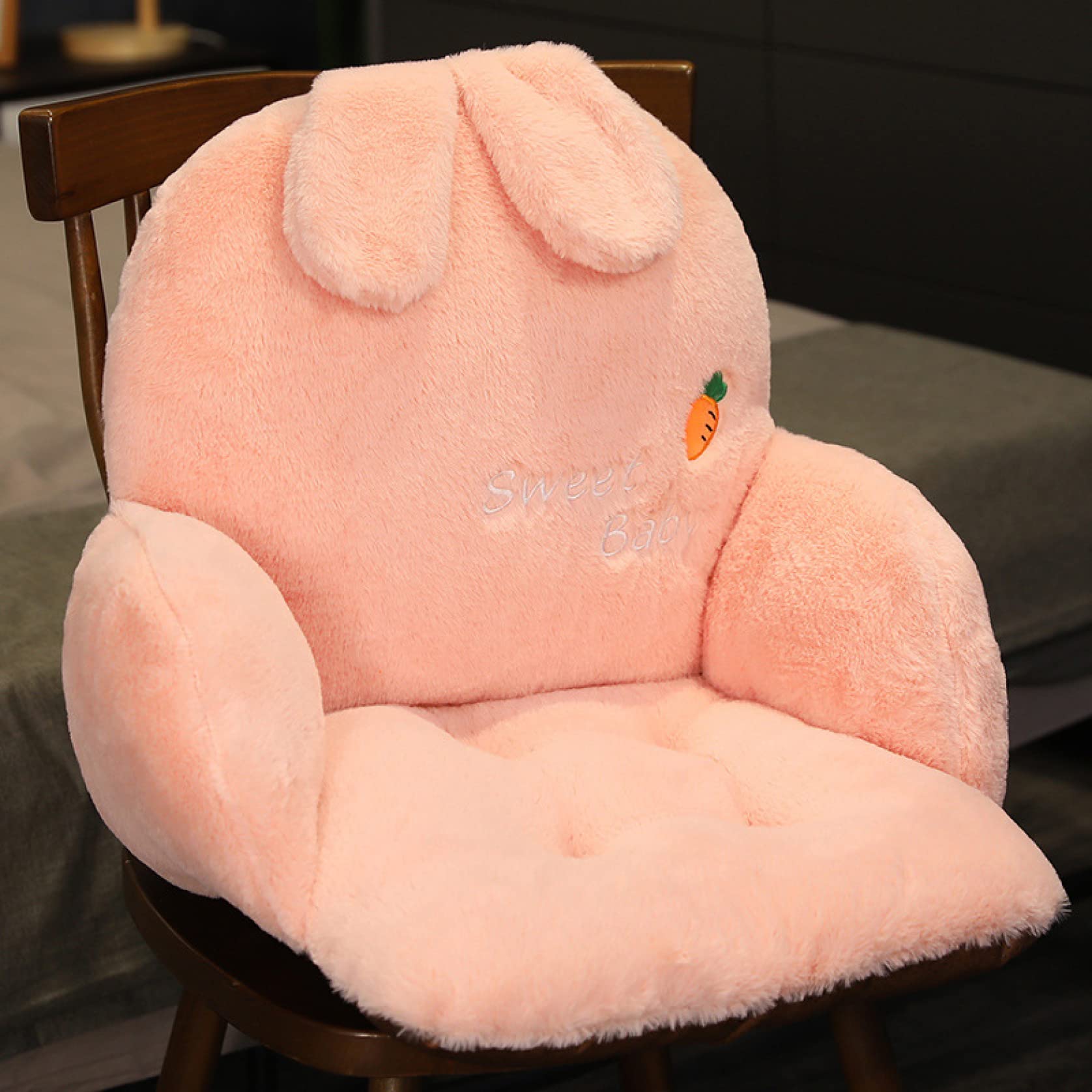 GEORPE Cartoon Seat Cushion Pillow Floor Cushions Plush Pad Sitting Rocking Chair Swing for Office Home Color 15.7x13.8x15.7''/40x35x40cm