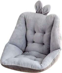 joson velvejoson velvet cushion, cute office chair cushion, 17.8-inch lazy sofa, bedroom office chair, car seat plush comfort cushion (gray)