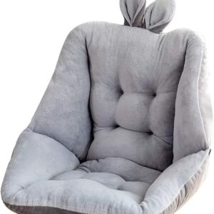 JOSON VelveJOSON Velvet Cushion, Cute Office Chair Cushion, 17.8-inch Lazy Sofa, Bedroom Office Chair, car seat Plush Comfort Cushion (Gray)