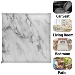 AUUXVA Seat Cushion Abstract line Marble Texture Chair Cushion 16x16in Soft Foam Dorm Chair Pad with Washable Zipper Cushion Cover for Kitchen Dining Office Patio Furniture Cushion