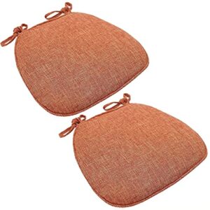 etulle chair cushions for dining chairs 2 pack, non slip seat cushion inserts 17" x 16", seat cushion u shaped with ties, comfort and softness seat cushions for dining room washable living room gar