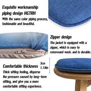 ETULLE Chair Cushions for Dining Chairs 2 Pack, Non Slip Seat Cushion Inserts 17" X 16", Seat Cushion U Shaped with Ties, Comfort and Softness Seat Cushions for Dining Room Washable Living Room Gar