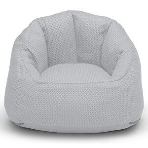 delta children serta i comfort cozeee fluffy chair, kid size, grey