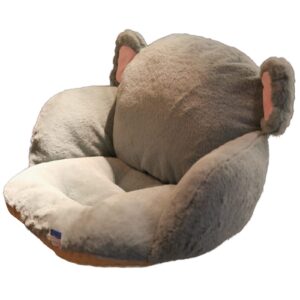 Fxaelian Seat Cushion Chair Pads Waist Pillow Back Cushion Décor Cute Cartoon Plush Thickened for Chair Car Home Office Patio Elephant