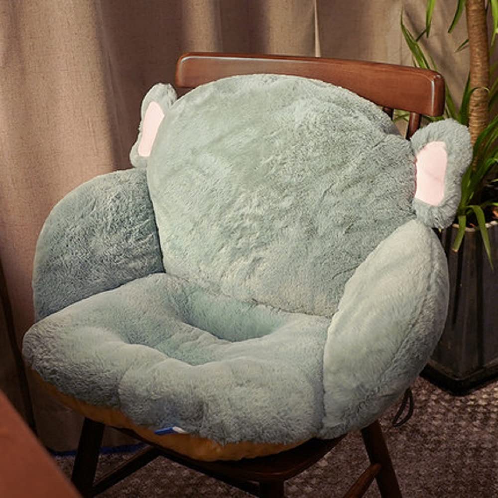 Fxaelian Seat Cushion Chair Pads Waist Pillow Back Cushion Décor Cute Cartoon Plush Thickened for Chair Car Home Office Patio Elephant