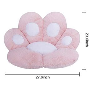 Seat/Chair Cushion, Cat Paw Cushion, Cute Girl Gamer Chair Cushion Pad Pillow Gaming Accessories, Hanging Chair Cushion, Non Slip Floor Seating Lazy Sofa with Lumbar Back Support