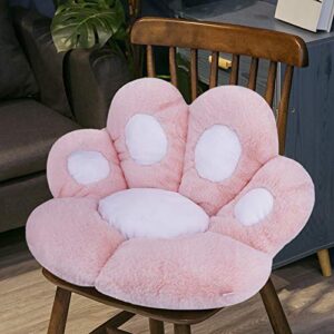 Seat/Chair Cushion, Cat Paw Cushion, Cute Girl Gamer Chair Cushion Pad Pillow Gaming Accessories, Hanging Chair Cushion, Non Slip Floor Seating Lazy Sofa with Lumbar Back Support