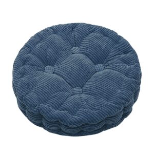 zyhw round seat cushions, epe foam filled indoor chair pad cushions,15'' chair pads thickened tatami cushion comfort pillow pads for home/office/dining/kitchen/outdoor bistro set(blue)