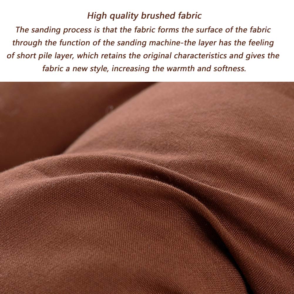 Thick Recliner Cushion,Folding Long Chair Sofa Cushion,Elderly Leisure Chair Cotton Pads,Rocking Chair Lazy Chair Seat Cushion(No Chair) Brown 55x163cm(22x64inch)