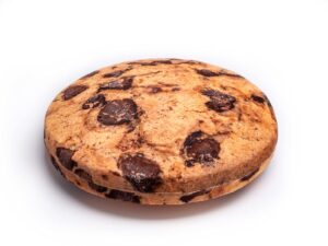 chocolate chip cookie multi-purpose memory foam pillow 18", novelty 3d print decorative super soft microfiber flannel covered pillow, foam stuffed cushions, seat pad for couch, chair, floor, sofa, bed