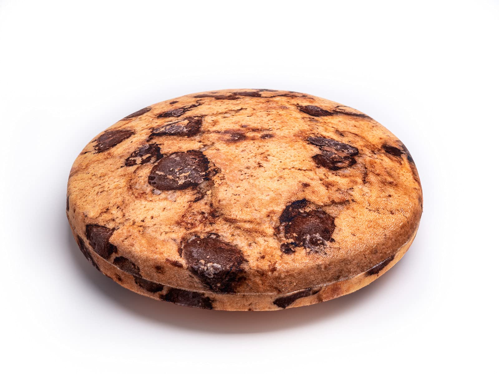 Chocolate Chip Cookie Multi-Purpose Memory Foam Pillow 18", Novelty 3D Print Decorative Super Soft Microfiber Flannel Covered Pillow, Foam Stuffed Cushions, Seat Pad for Couch, Chair, Floor, Sofa, Bed