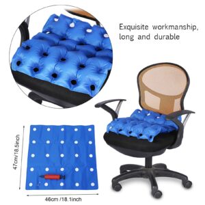 Yosoo Health Gear Inflatable Chair Pad, 25 Holes Inflatable Seat Cushion Air Filled Chair Cushion Anti Bedsore Decubitus Chair Pad Mat with Inflatable Pump for Wheel Chair and Daily Use