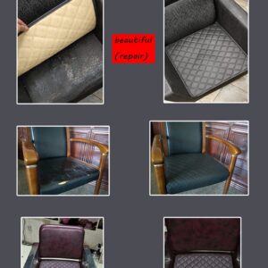 Leather Chair Cushion Pad Office Computer Chair Boss Chair Pad Non-Slip Waterproof Dining Chair Cushion Car Sofa Leather Seat Cushion ( Color : Black , Size : 50*50cm )