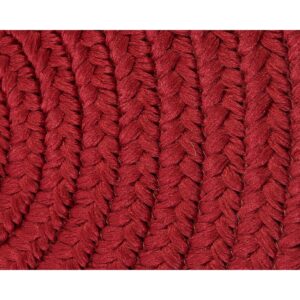 Boca Raton Braided Chair Pad, 15"x15" (Set 4), Sangria