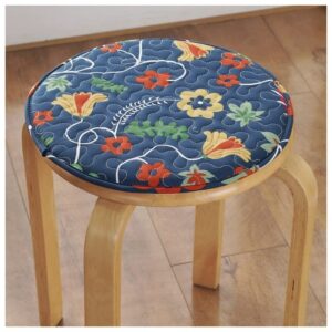 1/2/4 Packs Round Chair Seat Cushion Pads with Tie,Non Slip Round Seat Pads for Dining Chairs High Stool Chairs Bistro Bar Seat (Color : Colour 4, Size : 30cm(1pack))