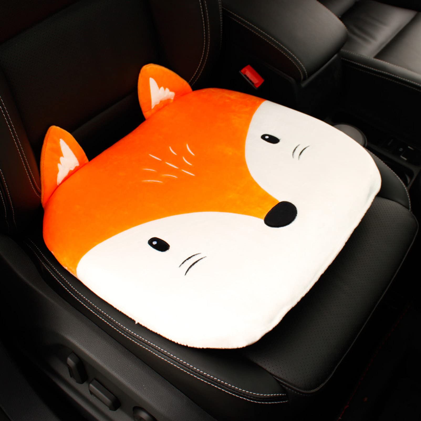 PTONUIC Cute Plush Car Seat Cushion Thicken Anti-Slip Chair Cushion Breathable Pad Soft Cartoon Seat Cushion