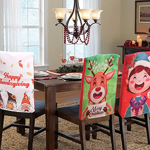 Trailrest Extra Large Seat Cushion Christmas Chair Cover Creative Cartoon Christmas Decorations Printing (1C-D, One Size)