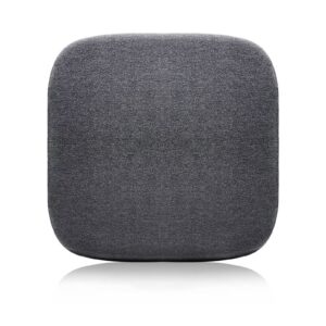 kitchen bar stool seat cushions, counter stool cushions square, non slip kitchen chair cushion with hidden non skid bottom, breathable knitted cotton seat pads, cover detachable and washable dark grey