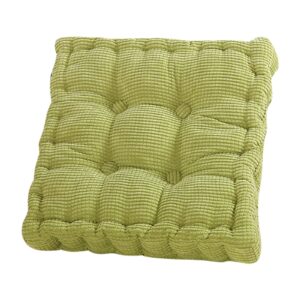 18"x18" square comfortable seat cushions home pillow indoor corduroy chair pads cushion for living room, bedroom, study room, dining room, balcony office or car(green)