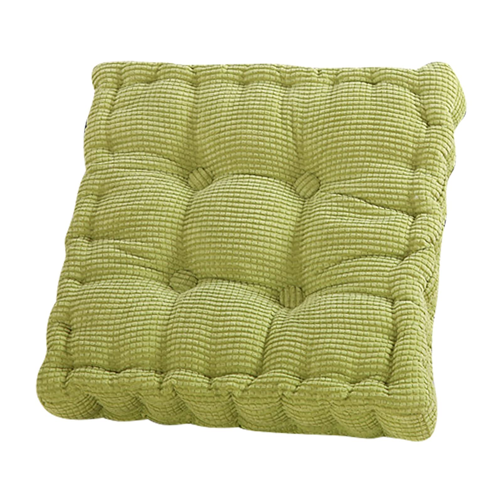 18"x18" Square Comfortable Seat Cushions Home Pillow Indoor Corduroy Chair Pads Cushion for Living Room, Bedroom, Study Room, Dining Room, Balcony Office or Car(Green)