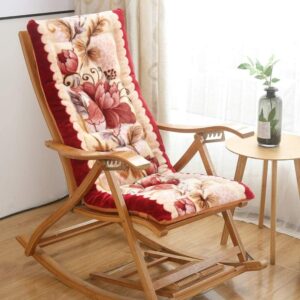tyhz chair cushion rocking chair cushion,thicken folding one-piece wicker chair seat pad,not-slip detachable washable swivel rocker chair mat chair pad (color : e, size : 48x120cm(19x47inch))