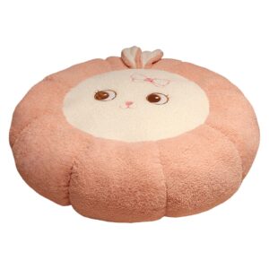 seat cushion, chair cushion soft high elastic supportable pp cotton winter plush cute animal cushion home decoration for car (17.72", pink)