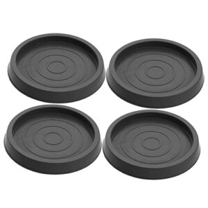 STOBOK Round Rugs Circle Rug 8 Pcs Chair Pad Square Rugs Couch Accessories Floor Mat Rubber Black Round Rug Heavy Duty Casters