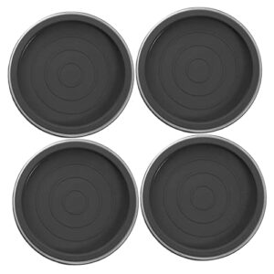 STOBOK Round Rugs Circle Rug 8 Pcs Chair Pad Square Rugs Couch Accessories Floor Mat Rubber Black Round Rug Heavy Duty Casters