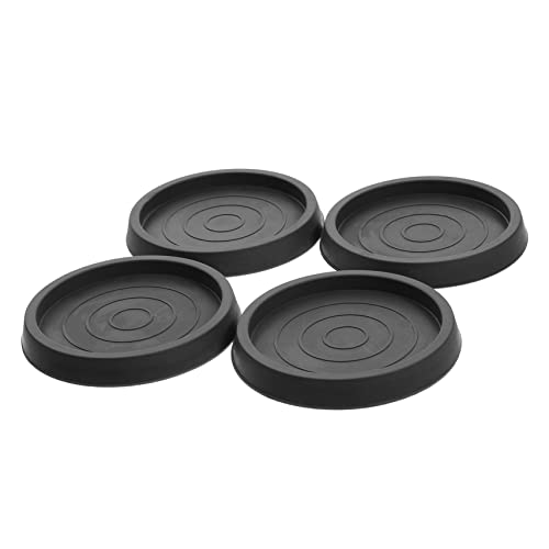 STOBOK Round Rugs Circle Rug 8 Pcs Chair Pad Square Rugs Couch Accessories Floor Mat Rubber Black Round Rug Heavy Duty Casters